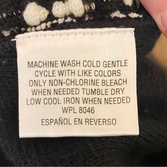 Charter Club Crew Neck Cardigan Knit Sweater Full Zip Womens Size Large - Picture 5 of 5